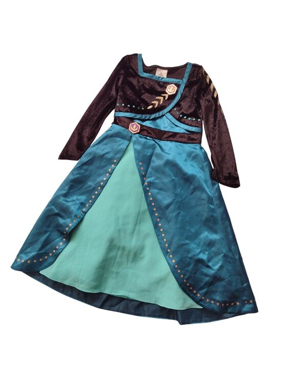 Disney Other - Disney Frozen Anna Costume Sz 4 Deluxe Coronation Dress Up Princess Queen Dress